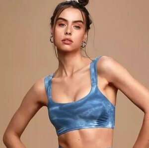 Free People Movement On The Radar Tie Dye Sports Bra